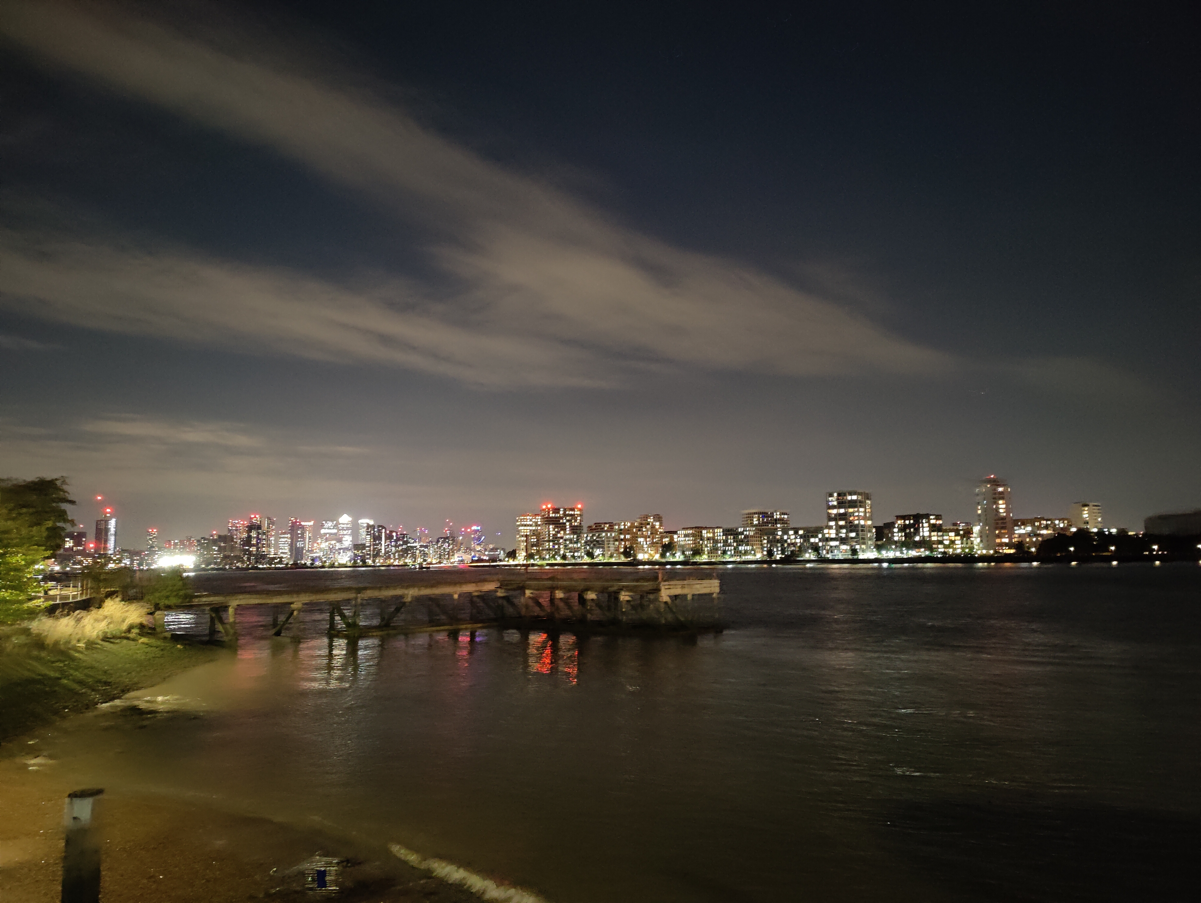 Charlton Riverside at night